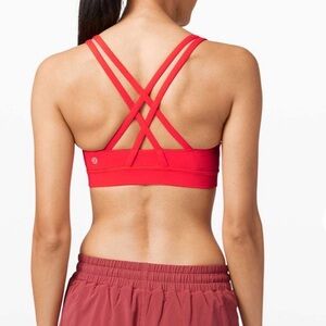 lululemon Energy Bra in red carnation 10 B-D
